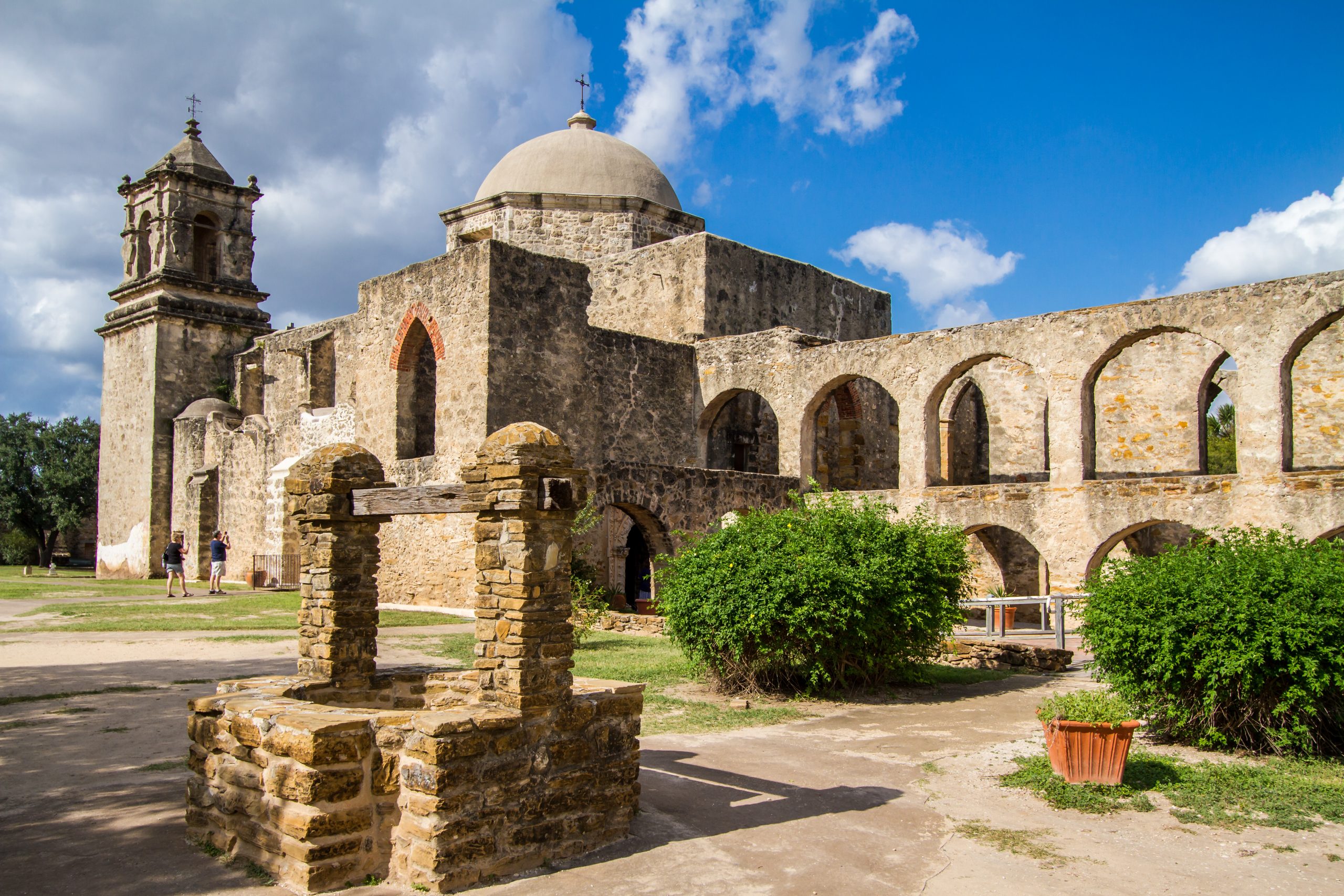 mission san jose from the outside on a sunny day, one of the best reasons to visit texas