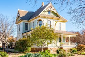bayless-selby house on a sunny day, one of the attractions in denton texas