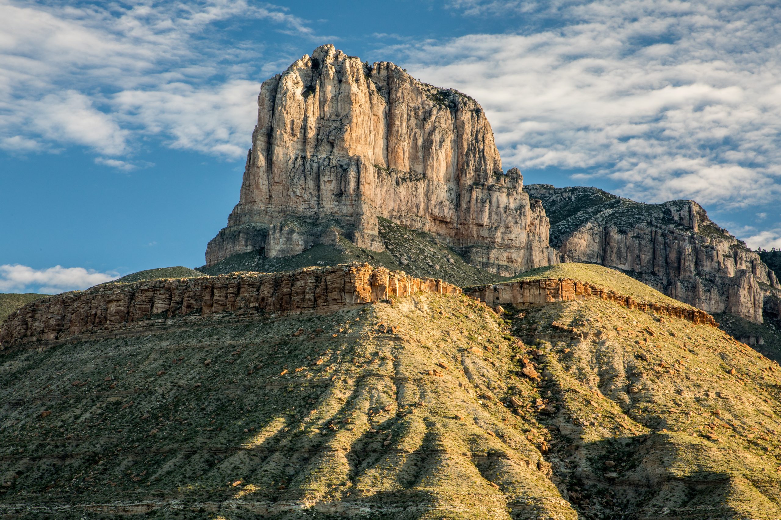 view of el capitan as seen along one of the best hikes in guadalupe mountains national park texas