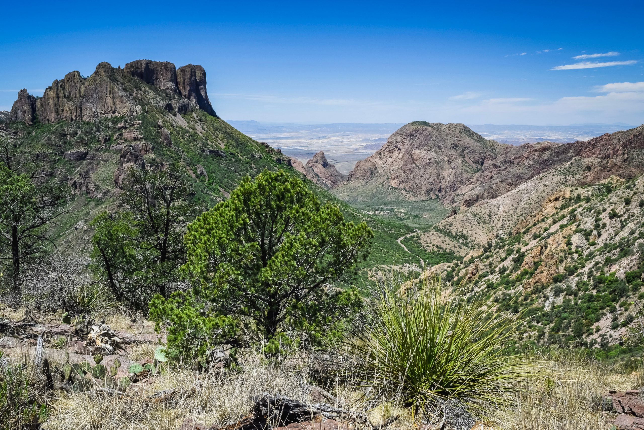 beautiful views of mountains lost mine hike big bend national park